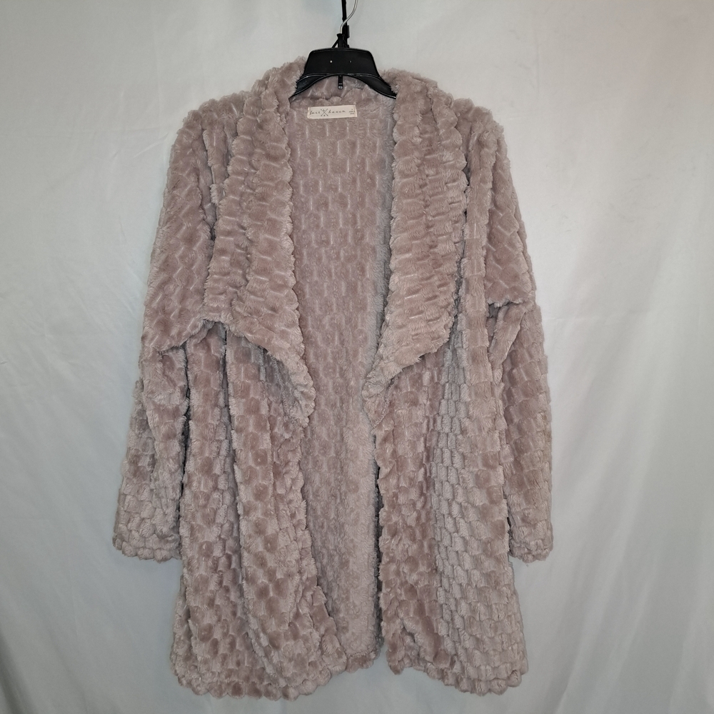 Fair Haven Cozy Textured Cardigan in Blush Pink Womens Medium #204
